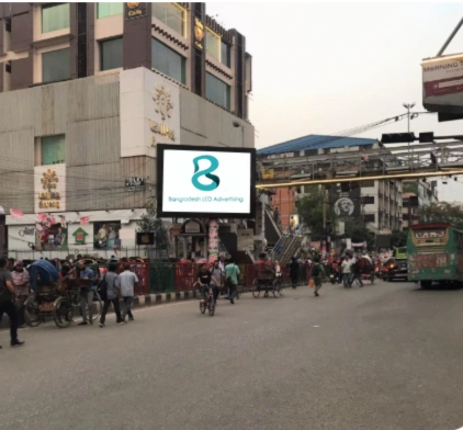 Dhanmondi-2 LED Billboard – Prime Urban Placement for Maximum Daily Exposure LED billboard at Dhanmondi-2, Dhaka – strategic digital advertising screen in a high-traffic urban location near schools, clinics, and retail outlets.